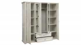 Шкаф для одежды "Сохо" (бетон пайн белый/2 ящика/зеркало) в Нерюнгри - neryungri.katalogmebeli.com | фото 6