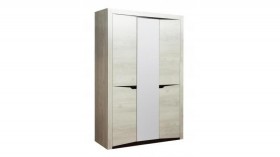 Шкаф для одежды "Лючия" (3-х дв.) (венге / белый) в Нерюнгри - neryungri.katalogmebeli.com | фото 1