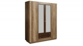 Шкаф для одежды "Фантазия" (дуб каньон/белый/кальяри/4 двери) в Нерюнгри - neryungri.katalogmebeli.com | фото