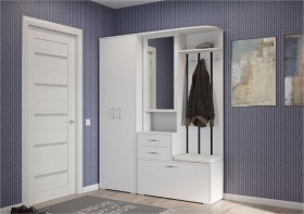 шкаф для одежды Домино 600 Белый в Нерюнгри - neryungri.katalogmebeli.com | фото 3
