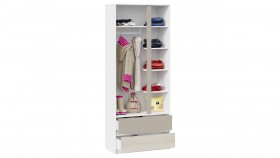Шкаф для одежды комбинированный «Сканди» Дуб Гарден/Белый/Глиняный серый в Нерюнгри - neryungri.katalogmebeli.com | фото 3