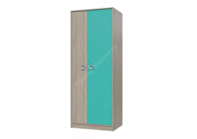 Шкаф для одежды Сити 800 Дуб сонома/Аква в Нерюнгри - neryungri.katalogmebeli.com | фото