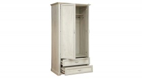 Шкаф для одежды "Сохо" (бетон пайн белый/2 ящика/зеркало) в Нерюнгри - neryungri.katalogmebeli.com | фото 3