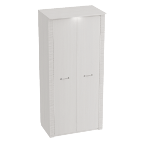 Шкаф двухдверный Элана 645 Бодега белая в Нерюнгри - neryungri.katalogmebeli.com | фото