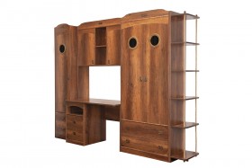Шкаф комбинированный для белья «Навигатор» (Дуб Каньон) в Нерюнгри - neryungri.katalogmebeli.com | фото 6