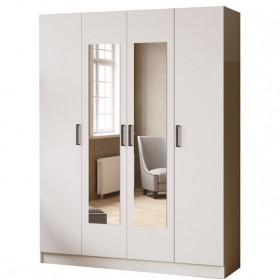 Шкаф комбинированный Ларс (1,6) белый в Нерюнгри - neryungri.katalogmebeli.com | фото