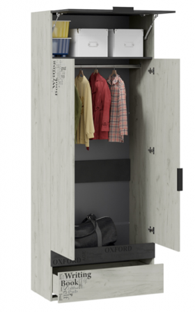 Шкаф комбинированный для одежды «Оксфорд-2» в Нерюнгри - neryungri.katalogmebeli.com | фото 2