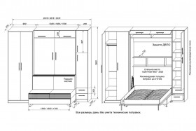 Шкаф-кровать с диваном Бела-5 в Нерюнгри - neryungri.katalogmebeli.com | фото 3