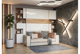 Шкаф-кровать с диваном Дина в Нерюнгри - neryungri.katalogmebeli.com | фото