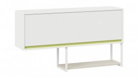 Шкаф навесной «Сканди» Дуб Гарден/Белый/Зеленый в Нерюнгри - neryungri.katalogmebeli.com | фото 1