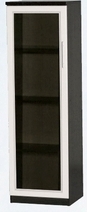 Шкаф нижний со стеклодверью ДЛЯ ГОСТИНОЙ ШНС-450 Венге/Дуб выбеленный в Нерюнгри - neryungri.katalogmebeli.com | фото 1
