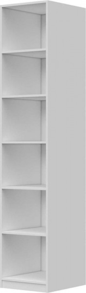 Шкаф ШР-1 без зеркала Вива (Белый/Белый глянец/Платина) в Нерюнгри - neryungri.katalogmebeli.com | фото 2