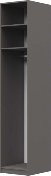 Шкаф ШР-1 зеркало, левый, Вива (Латте/Мокко Глянец/Тестиль) в Нерюнгри - neryungri.katalogmebeli.com | фото 2