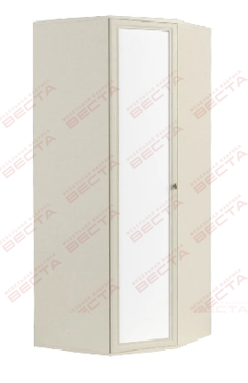 Шкаф угловой МДФ 930 с зеркалом Белый в Нерюнгри - neryungri.katalogmebeli.com | фото 1