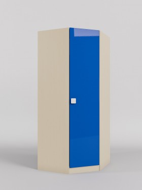 Шкаф угловой (угловая секция) Скай люкс (Синий/корпус Клен) в Нерюнгри - neryungri.katalogmebeli.com | фото