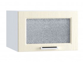Шкаф верхний горизонтальный со стеклом 510, ШВГС 510 (Клен крем/корпус белый) в Нерюнгри - neryungri.katalogmebeli.com | фото
