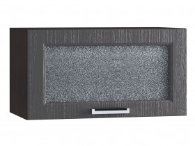 Шкаф верхний горизонтальный со стеклом 600, ШВГС 600 (Клен серый/корпус венге) в Нерюнгри - neryungri.katalogmebeli.com | фото