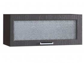 Шкаф верхний горизонтальный со стеклом 800, ШВГС 800 (Клен серый/корпус венге) в Нерюнгри - neryungri.katalogmebeli.com | фото