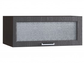 Шкаф верхний горизонтальный со стеклом 810, ШВГС 810 (Клен серый/корпус венге) в Нерюнгри - neryungri.katalogmebeli.com | фото