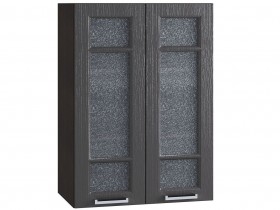 Шкаф верхний со стеклом 609, ШВС 609 новый (Клен серый/корпус венге) в Нерюнгри - neryungri.katalogmebeli.com | фото