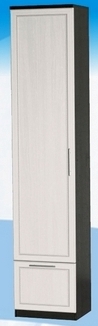Шкаф высокий с ящиком ДЛЯ ГОСТИНОЙ ШВЯ-450 Венге/Дуб выбеленный в Нерюнгри - neryungri.katalogmebeli.com | фото