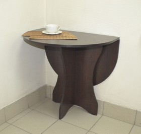 Стол кухонный Компакт (Венге темный) в Нерюнгри - neryungri.katalogmebeli.com | фото 1
