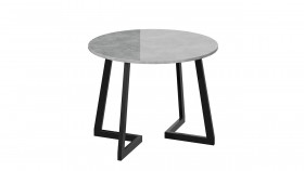 Стол обеденный «Гарда» Тип 1 (Белый/Стекло матовое черный графит) в Нерюнгри - neryungri.katalogmebeli.com | фото 6