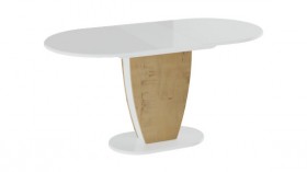 Стол обеденный «Монреаль» Тип 1 (Белый глянец/Бунратти) в Нерюнгри - neryungri.katalogmebeli.com | фото 2