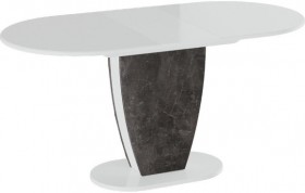 Стол обеденный «Монреаль» Тип 1 (Белый глянец/Моод темный) в Нерюнгри - neryungri.katalogmebeli.com | фото 2