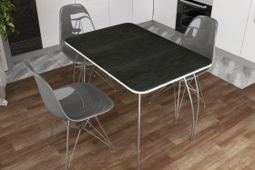 Стол обеденный Титан Черный Распродажа в Нерюнгри - neryungri.katalogmebeli.com | фото 5