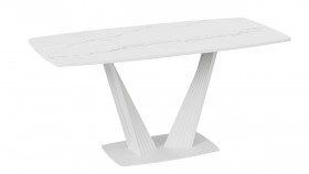 Стол раздвижной «Фабио» Тип 1 (Белый мрамор матовый) в Нерюнгри - neryungri.katalogmebeli.com | фото 4