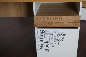 Стол с ящиками «Оксфорд» (Ривьера/Белый с рисунком) в Нерюнгри - neryungri.katalogmebeli.com | фото 9