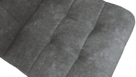 Стул «Аспен» К1С Черный муар/Микровелюр Wellmart Graphite в Нерюнгри - neryungri.katalogmebeli.com | фото 3