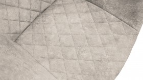 Стул «Дастин» К1С Белый/Микровелюр Wellmart Dark Beige в Нерюнгри - neryungri.katalogmebeli.com | фото 3