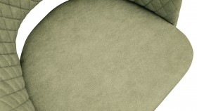 Стул «Калипсо» К1К Белый/Микровелюр Duna Olive в Нерюнгри - neryungri.katalogmebeli.com | фото 3