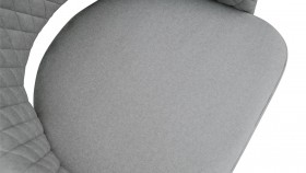Стул «Калипсо» К1К Черный муар/Микровелюр Jercy Silver в Нерюнгри - neryungri.katalogmebeli.com | фото 3