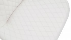 Стул «Оливер» К1С Черный муар/Кожзам Polo White в Нерюнгри - neryungri.katalogmebeli.com | фото 3