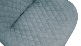 Стул «Оливер» К1С Черный муар/Микровелюр Duna Dustry Blue в Нерюнгри - neryungri.katalogmebeli.com | фото 3