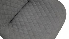 Стул «Оливер» К1С Черный муар/Микровелюр Duna Silver в Нерюнгри - neryungri.katalogmebeli.com | фото 5