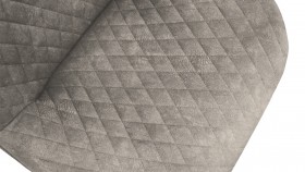 Стул «Оливер» К1С Черный муар/Микровелюр Wellmart Latte в Нерюнгри - neryungri.katalogmebeli.com | фото 3