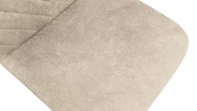 Стул «Шерри» К1С Белый/Микровелюр Wellmart Dark Beige в Нерюнгри - neryungri.katalogmebeli.com | фото 3
