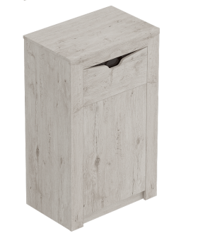 Тумба с дверцей и ящиком Соренто Дуб бонифаций/Кофе структурный матовый в Нерюнгри - neryungri.katalogmebeli.com | фото