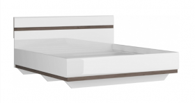 Ультра Кровать 1600 с настилом (Белый/Белый глянец) в Нерюнгри - neryungri.katalogmebeli.com | фото
