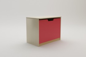 Ящик для игрушек Бэрри (Бежевый/Красный/корпус Клен) в Нерюнгри - neryungri.katalogmebeli.com | фото