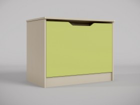 Ящик для игрушек Эппл (Зеленый/корпус Клен) в Нерюнгри - neryungri.katalogmebeli.com | фото