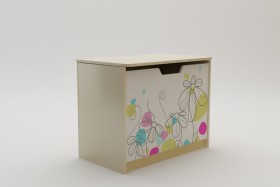 Ящик для игрушек Флёр (Белый/корпус Клен) в Нерюнгри - neryungri.katalogmebeli.com | фото
