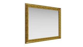 Зеркало навесное "Айрум"/(дуб кальяри / профиль: золото с орнаментом) в Нерюнгри - neryungri.katalogmebeli.com | фото 1
